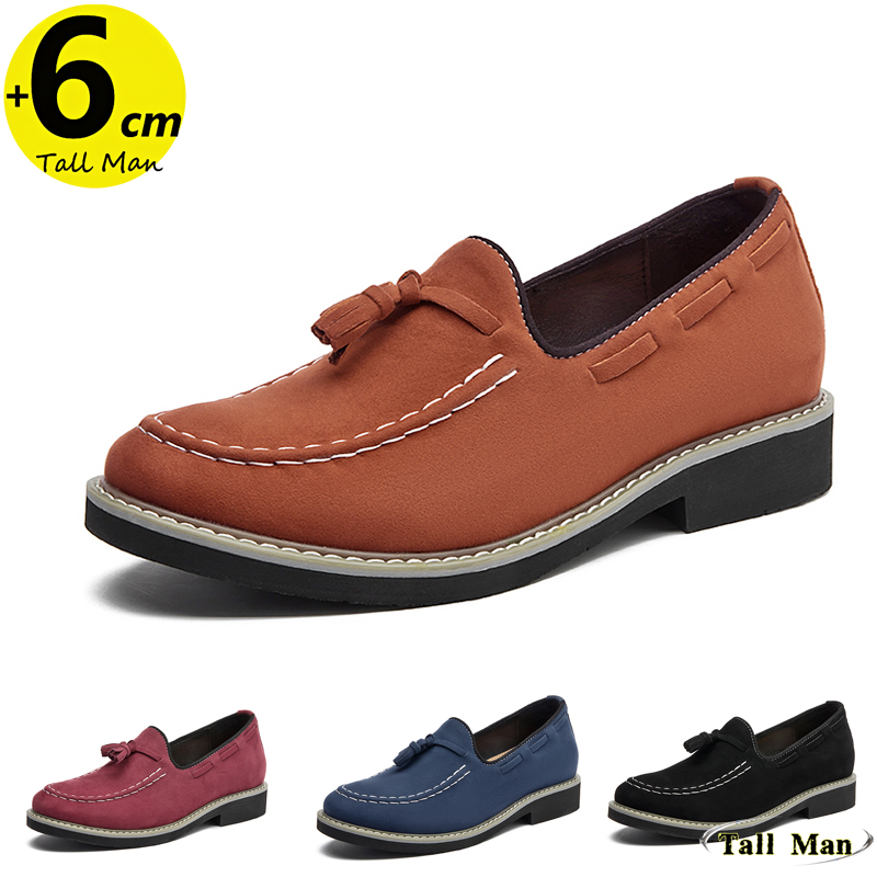 Men Shoes Boss - Loafers Man Lift Chunky Shoes Business