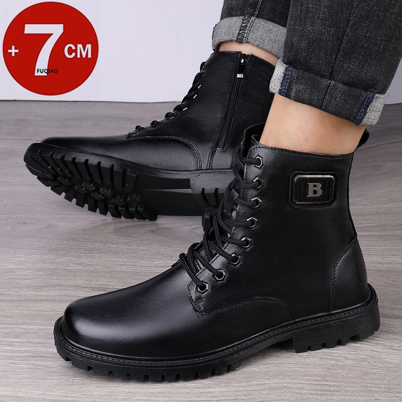 Men's Genuine Leather Elevator - Men Shoes Boss recension och pris