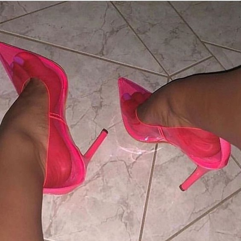 Fluorescence Fuchsia PVC Stile - Men Shoes Elegant recension och pris