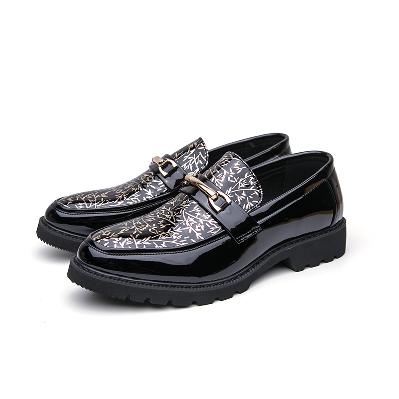 Men Two Tone Bamboo Print Pate - Men Shoes Boss recension och pris