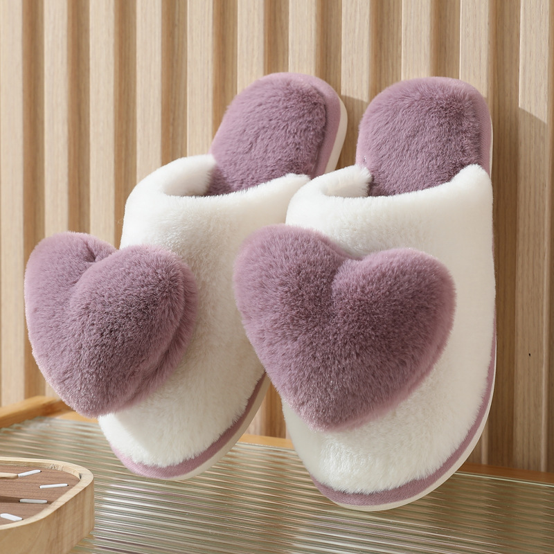 Winter Warm Heart Pattern Cott - Men'S Shoes To Women'S Size recension och pris