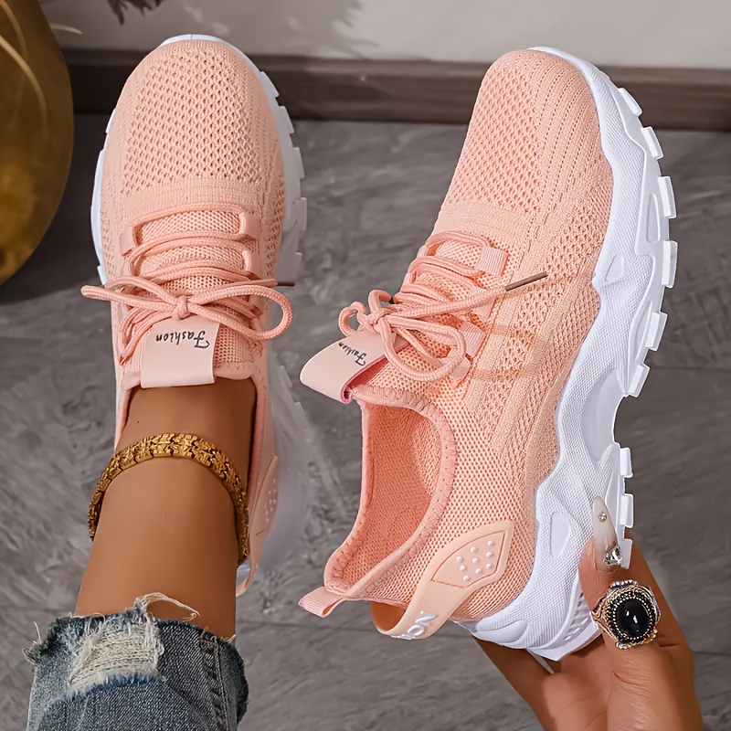 Breathable Knit Sneakers Fashi - Running Shoes Lightweight recension och pris