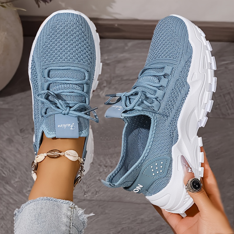 Breathable Knit Sneakers Fashi - Running Shoes Lightweight recension och pris