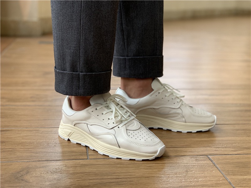 Round-toe Lace-up Casual White - Men Shoes Boss recension och pris