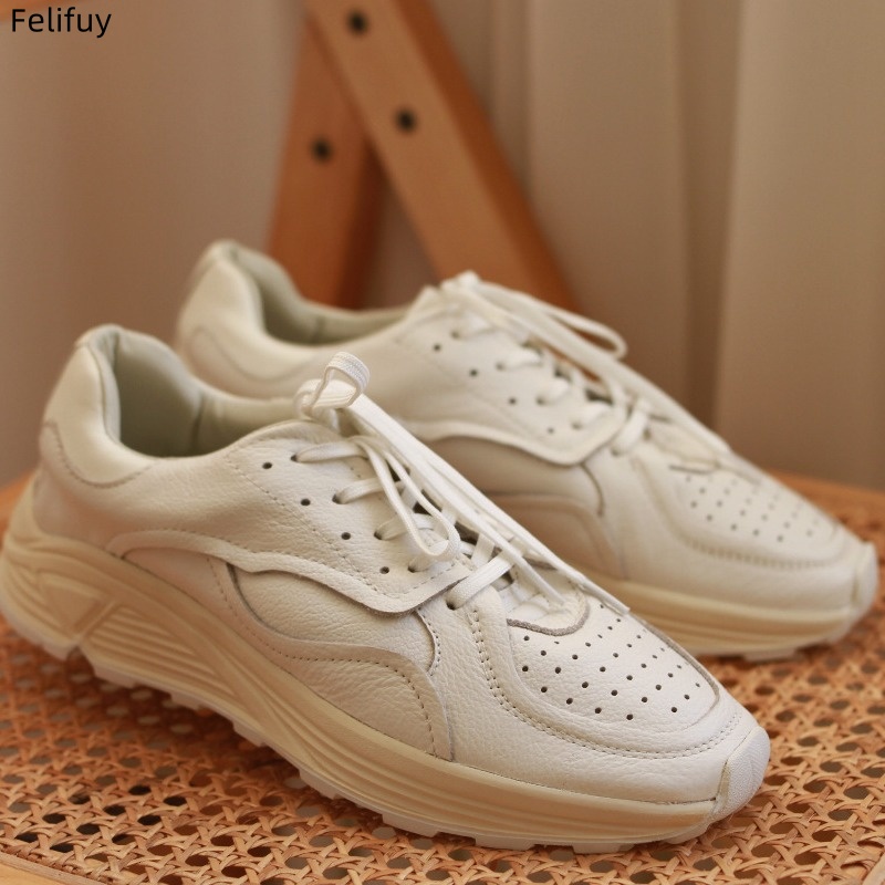 Round-toe Lace-up Casual White - Men Shoes Boss recension och pris