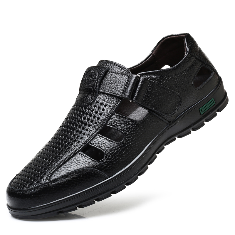Men's Genuine Leather Sandals  - Men Shoes Eu To Us recension och pris