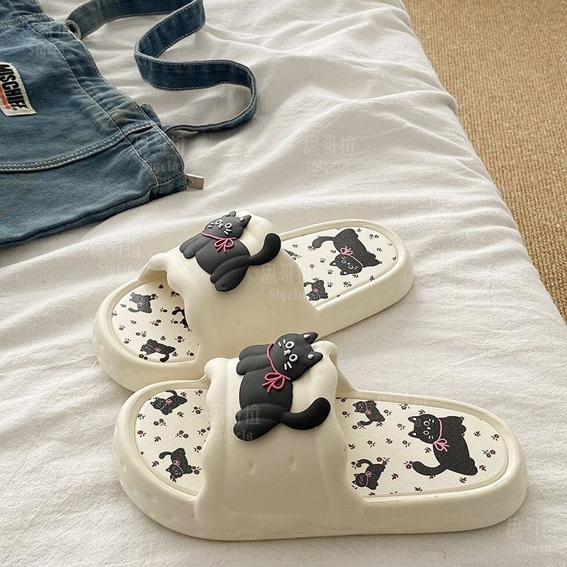 Printting Cute Bear Women Slip - Men'S Shoes To Women'S Size recension och pris