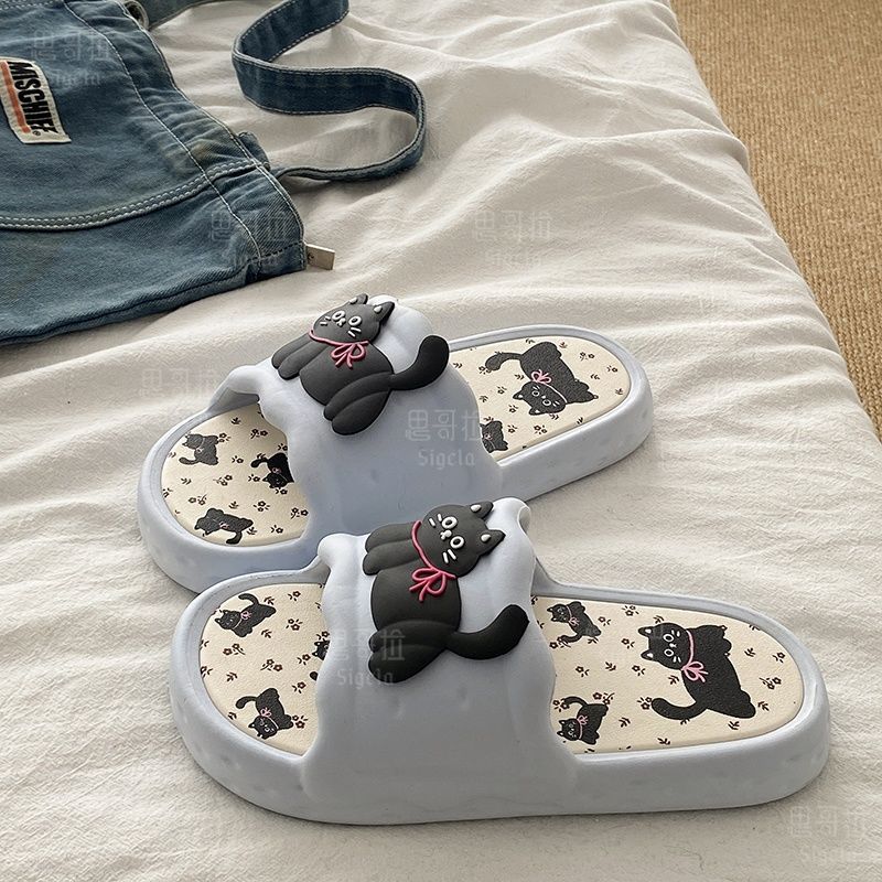 Printting Cute Bear Women Slip - Men'S Shoes To Women'S Size recension och pris