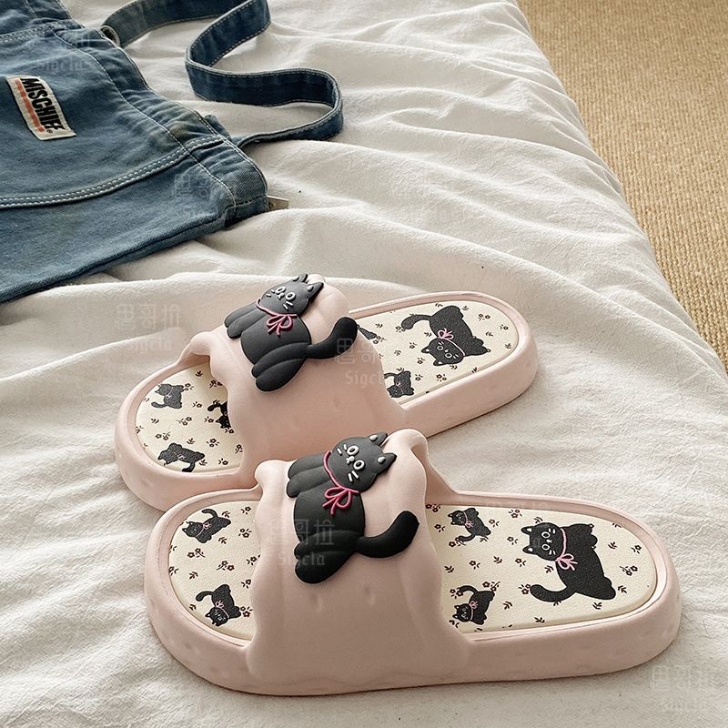 Printting Cute Bear Women Slip - Men'S Shoes To Women'S Size recension och pris